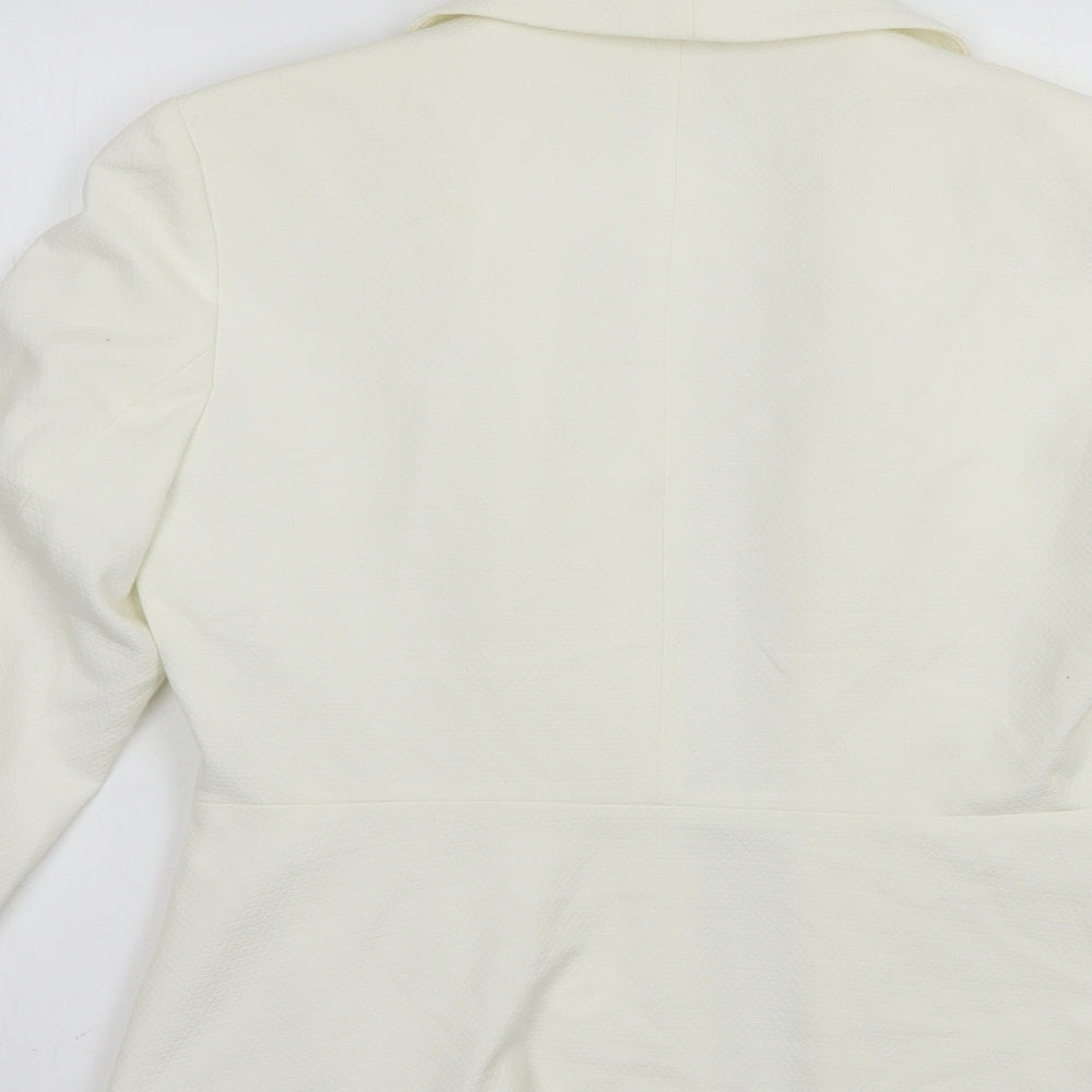 Monsoon Womens Ivory Jacket Blazer Size 10