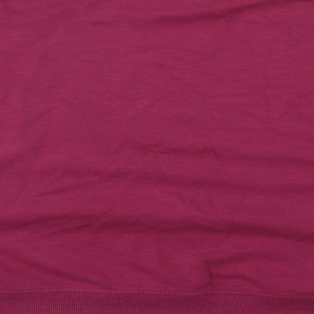 Geroge Womens Pink Round Neck Cotton Pullover Jumper Size 2XL
