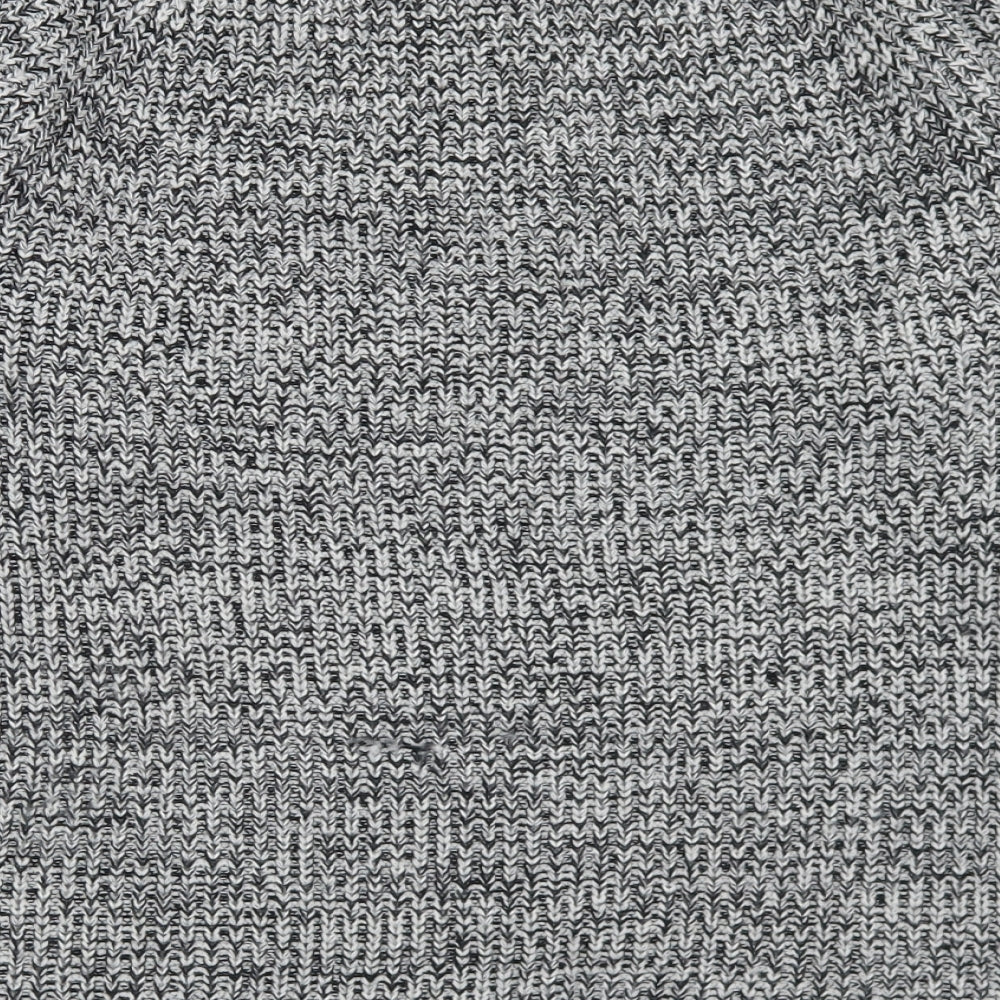Peacocks Womens Grey Boat Neck Acrylic Pullover Jumper Size M