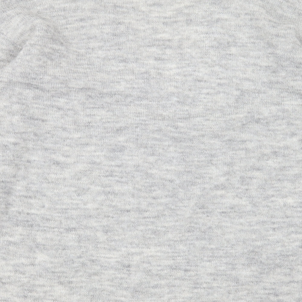 NEXT Womens Grey V-Neck Acrylic Pullover Jumper Size 8