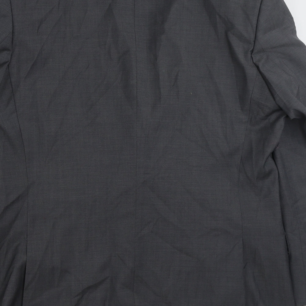 F&F Mens Grey Wool Jacket Suit Jacket Size 42