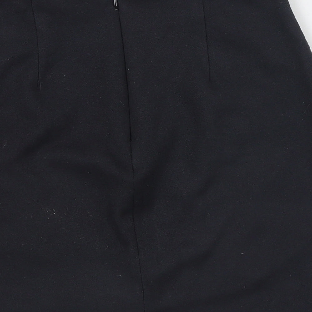 River Island Womens Black Polyester Straight & Pencil Skirt Size 6