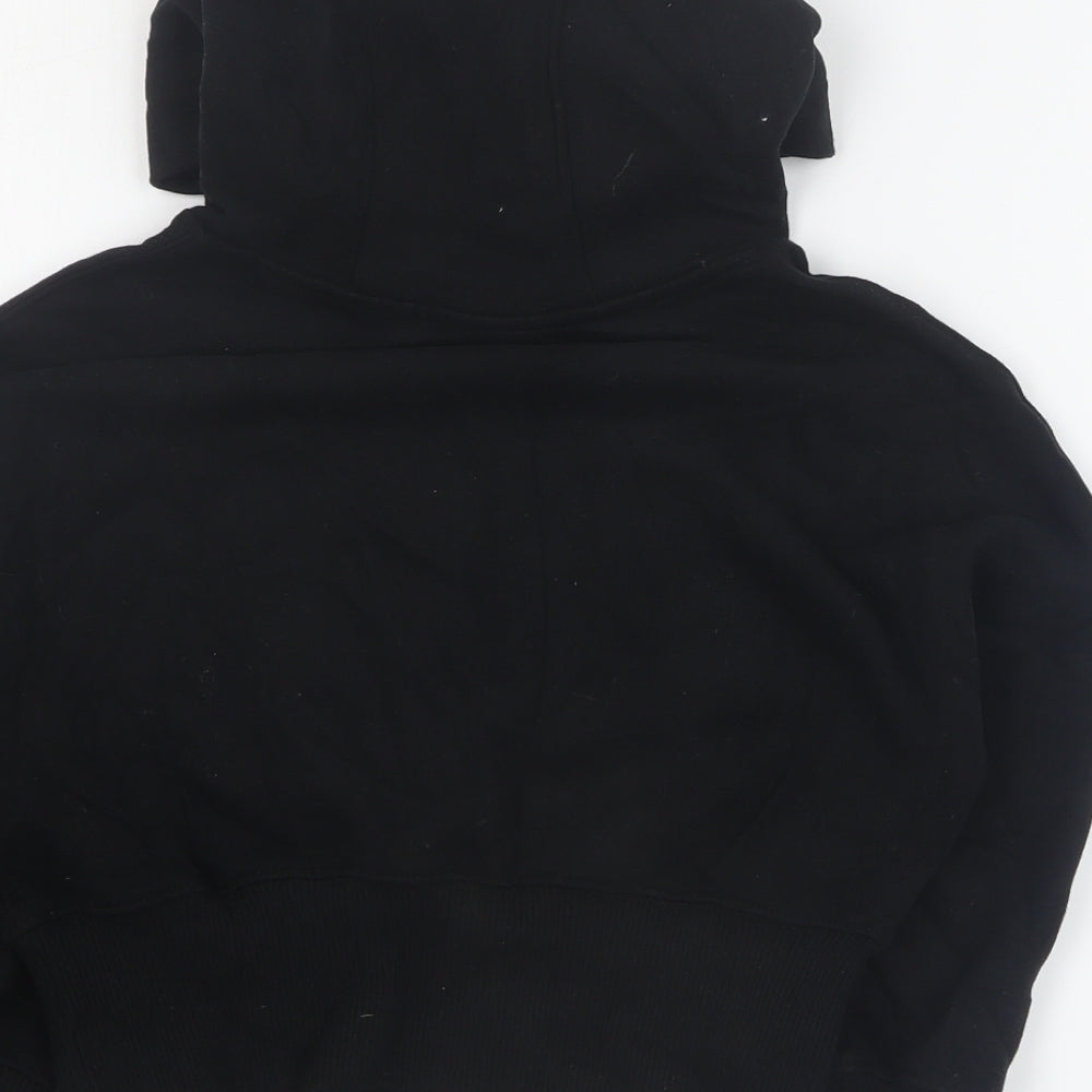 NEXT Girls Black Cotton Pullover Hoodie Size 5 Years Pullover