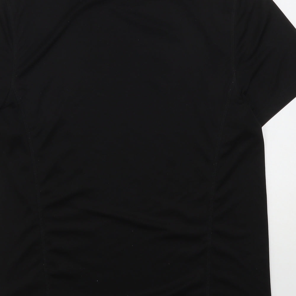 ASOS Mens Black Polyester Basic T-Shirt Size S Round Neck