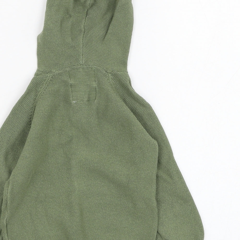 F&F Boys Green Cotton Pullover Jumper Size 6-9 Months Pullover