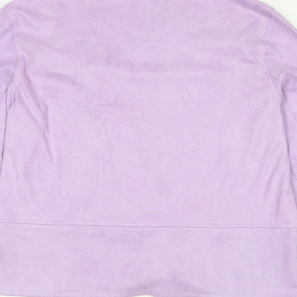 First Avenue Womens Purple Jacket Size M