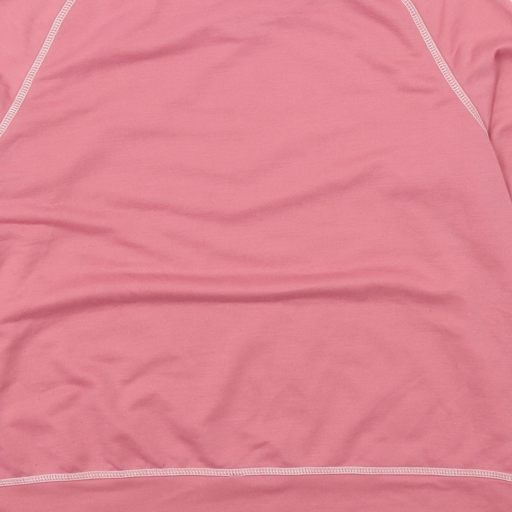 MissLook Womens Pink Cotton Blend Pullover Sweatshirt Size M Pullover