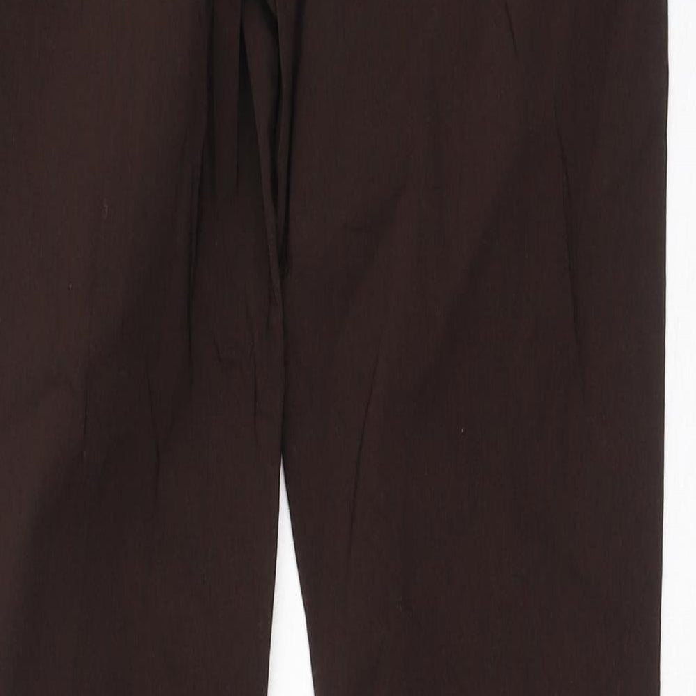 ASOS Womens Green Polyester Trousers Size 8 L26 in Regular