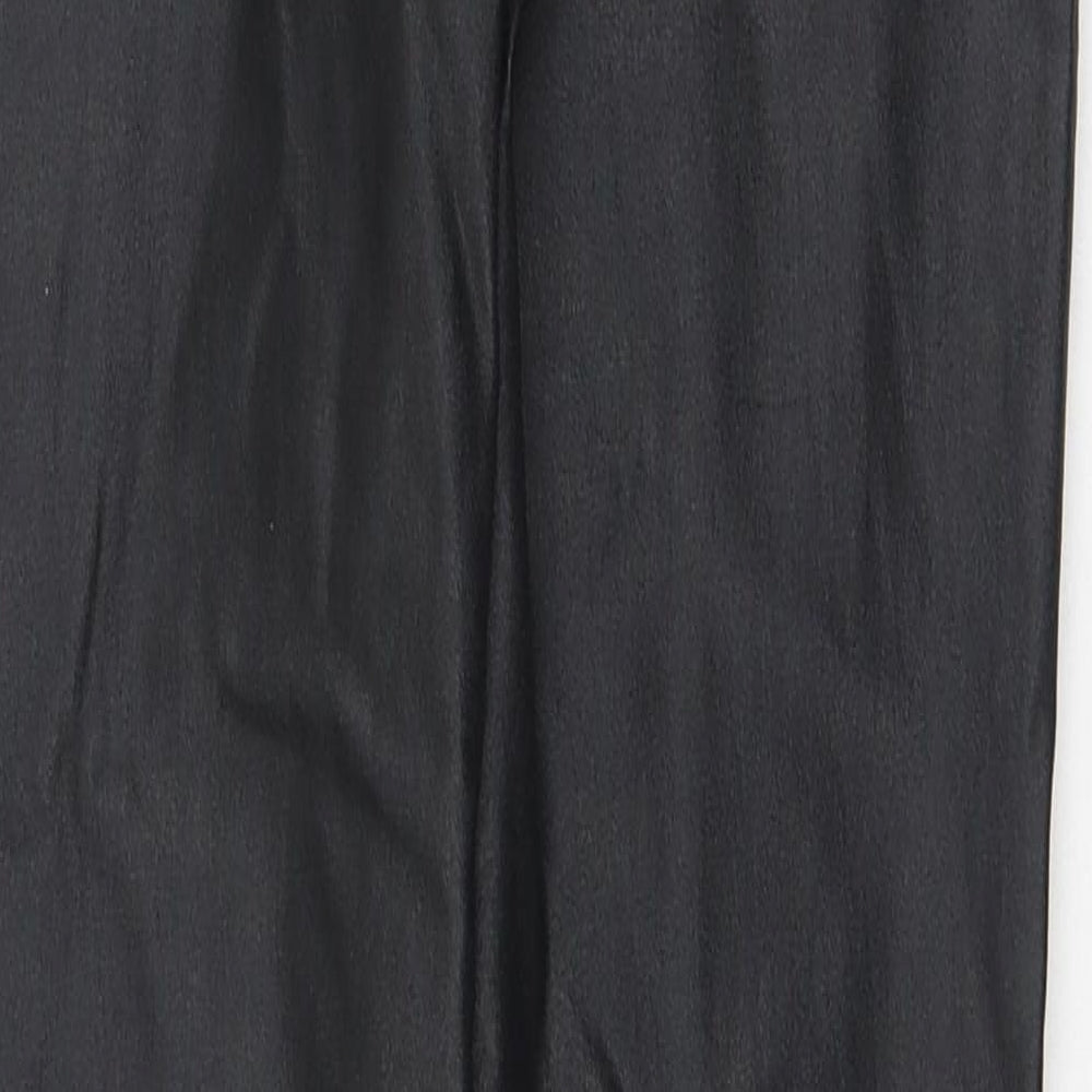 Vera & Lucy Womens Black Polyester Jegging Trousers Size L L21 in Regular