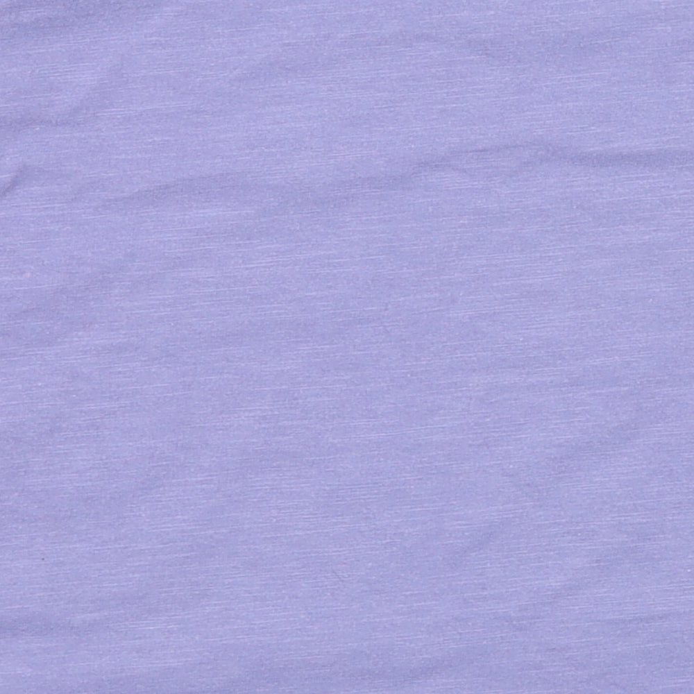 NEXT Girls Purple Cotton Basic T-Shirt Size 4 Years Round Neck