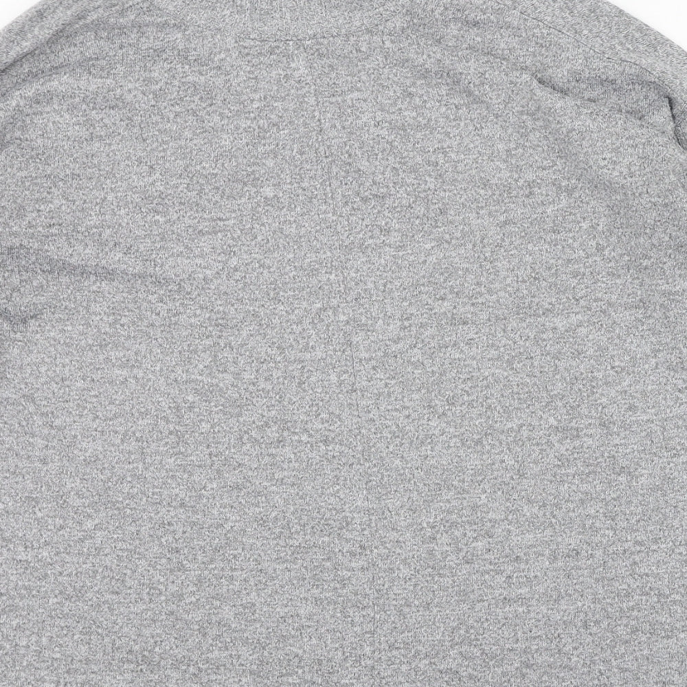Marks and Spencer Womens Grey High Neck Polyester Pullover Jumper Size 10