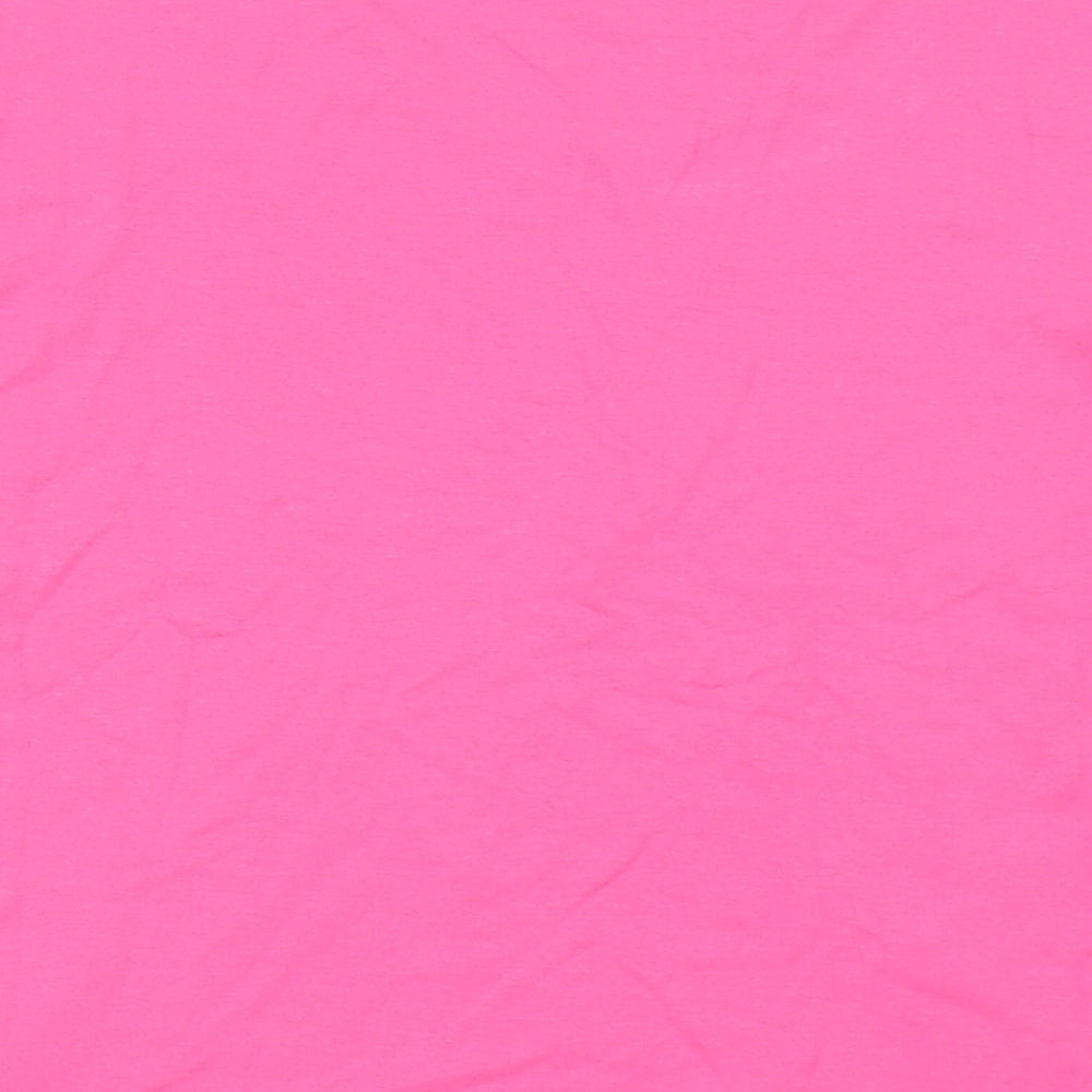 Gerry Weber Womens Pink Viscose Basic T-Shirt Size 10 Crew Neck
