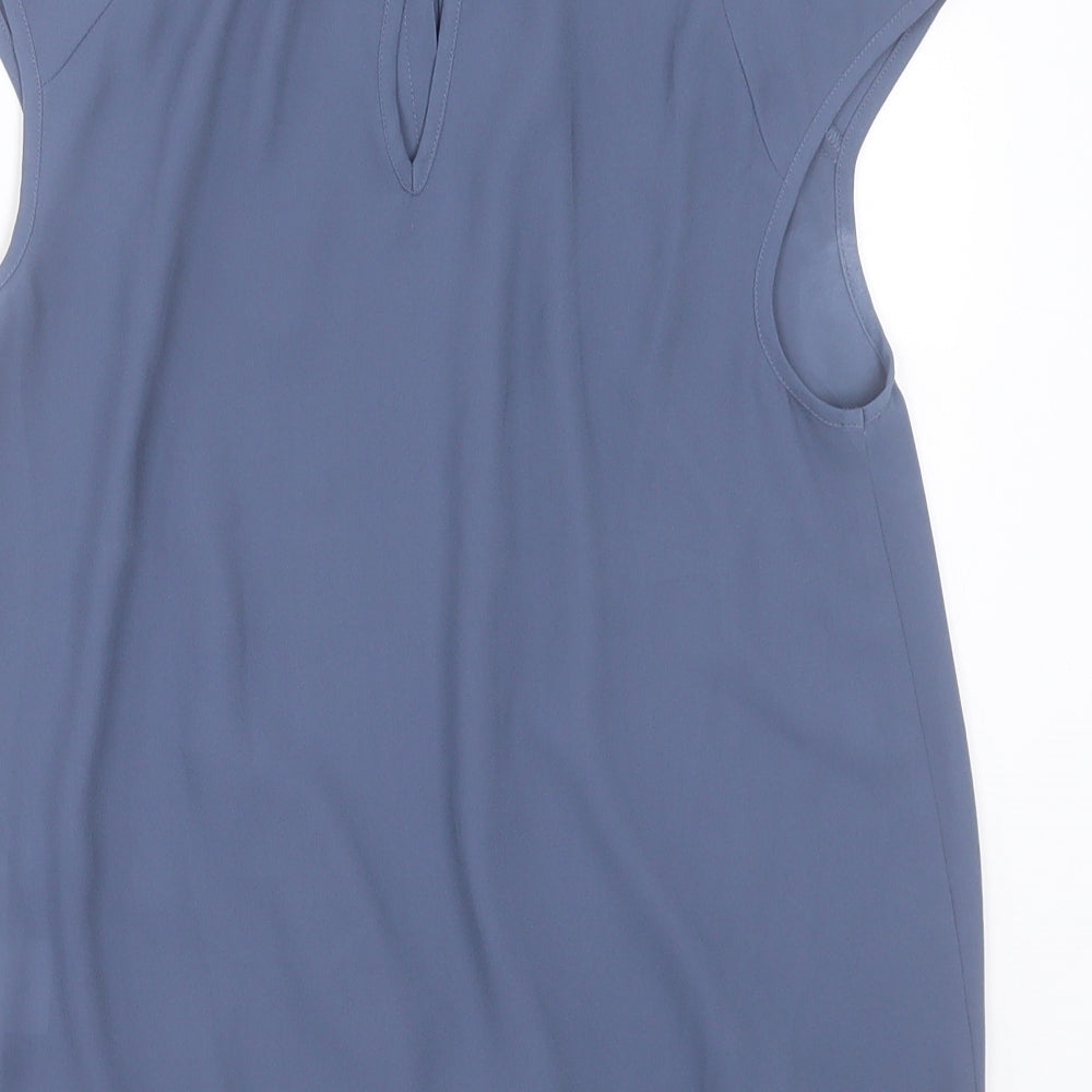 Warehouse Womens Grey Polyester Basic Tank Size 8 Crew Neck