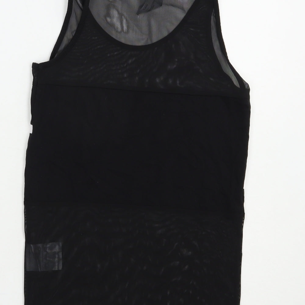 Hype Womens Black Polyester Pullover Tank Size 8 Scoop Neck Pullover