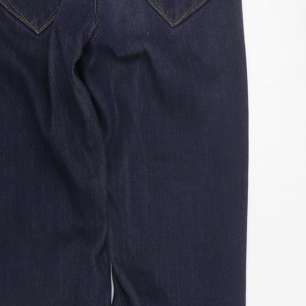 TU Womens Blue Viscose Skinny Jeans Size 16 L30 in Regular Zip