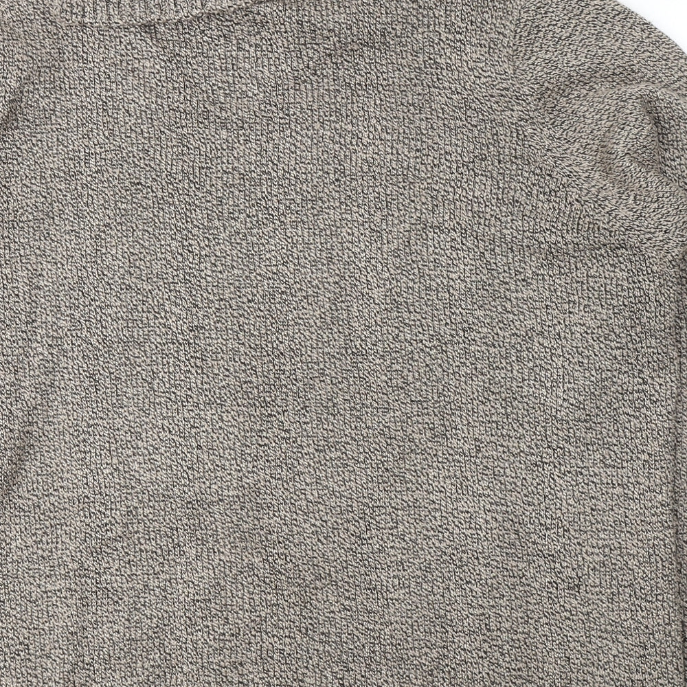 Bonmarché Womens Beige Roll Neck Acrylic Pullover Jumper Size XL