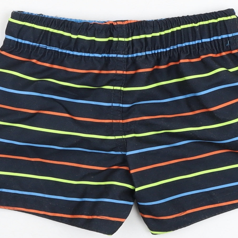 Primark Boys Black Striped Polyester Sweatpants Trousers Size 9-12 Months Pullover - Swimwear