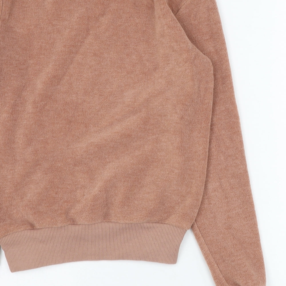 Topshop Womens Brown Viscose Pullover Sweatshirt Size 8 Pullover
