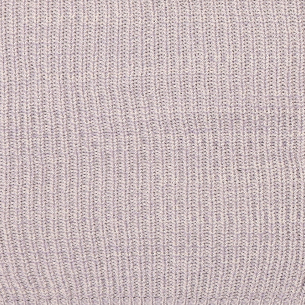 Brave Soul Womens Purple Round Neck Acrylic Pullover Jumper Size L