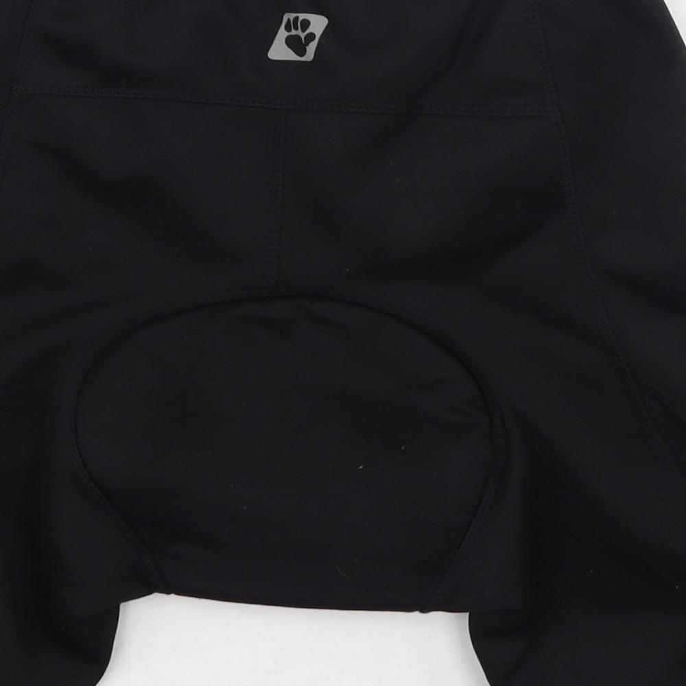 Muddy Fox Mens Black Polyester Sweat Shorts Size S L6 in Regular