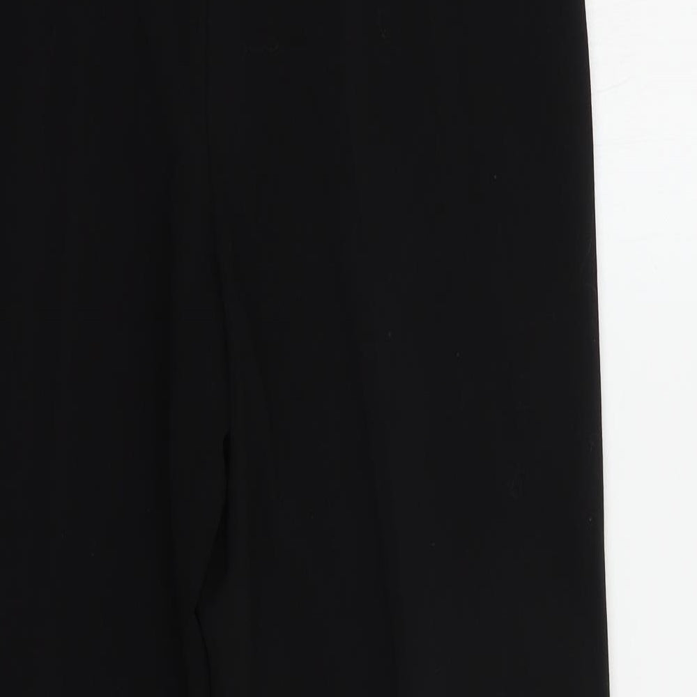 EWM Womens Black Polyester Dress Pants Trousers Size 12 L28 in Regular