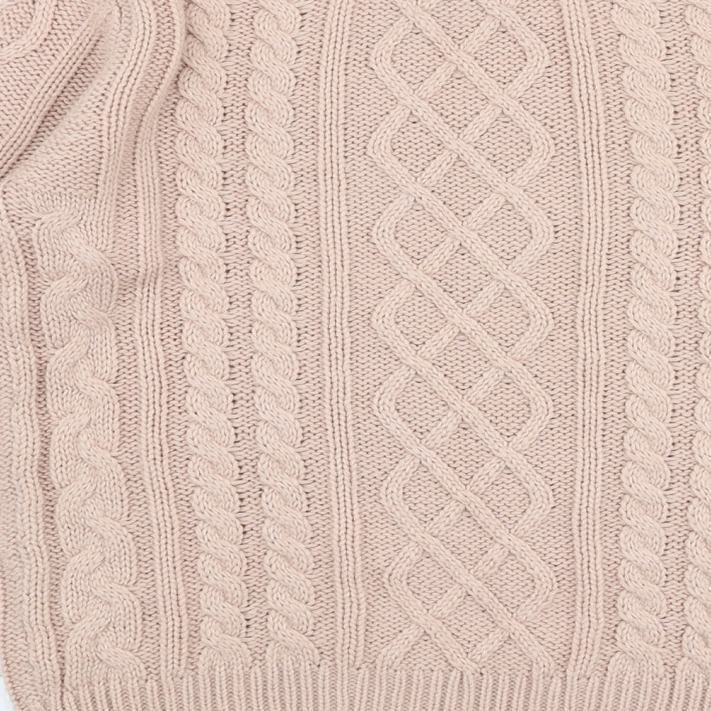 Atmosphere Womens Pink Round Neck Polyester Pullover Jumper Size 8