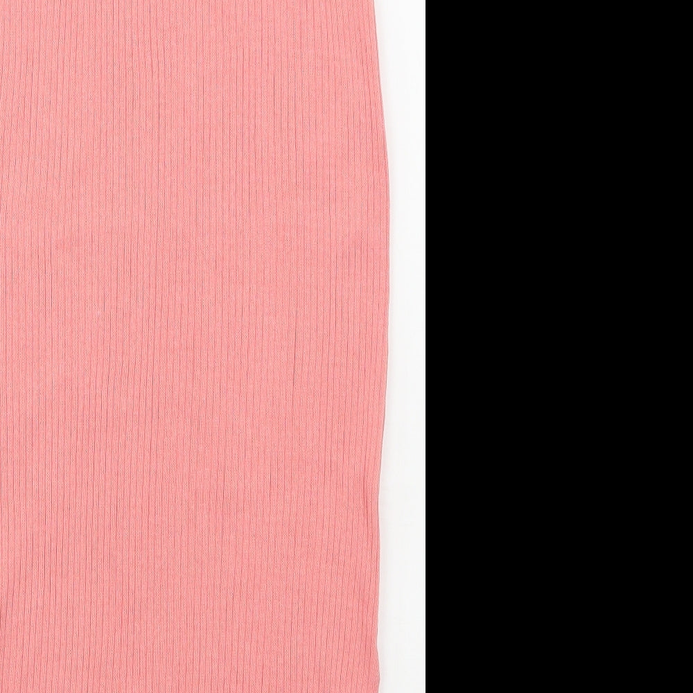 Matalan Womens Pink Crew Neck Viscose Vest Jumper Size M