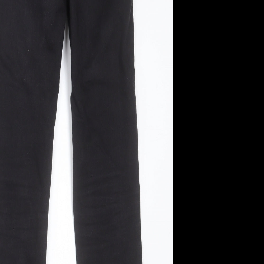 New Look Womens Black Cotton Skinny Jeans Size 8 L28 in Regular Button