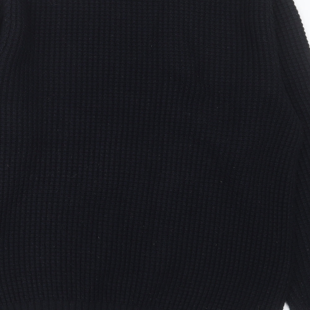 River Island Mens Blue Crew Neck Acrylic Pullover Jumper Size M