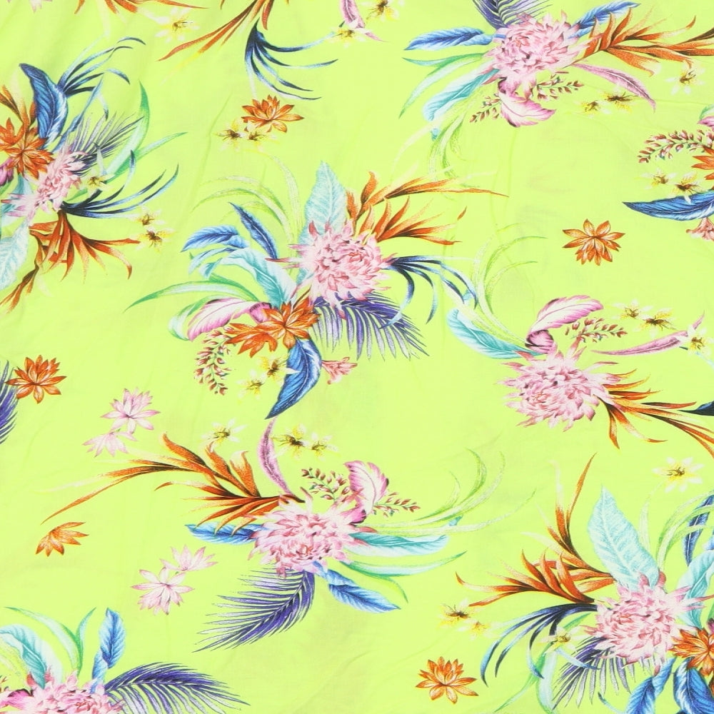 Peacocks Womens Yellow Floral Jacket Size M