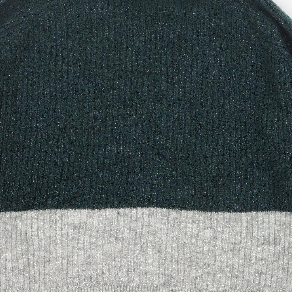 Envii Womens Green Round Neck Acrylic Pullover Jumper Size S