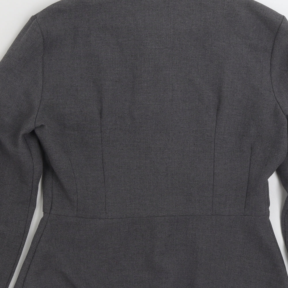 Paragon Womens Grey Jacket Blazer Size 10 Button