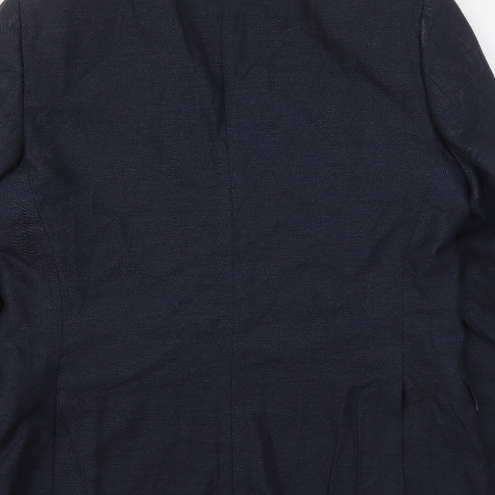 John Lewis Mens Blue Cotton Jacket Suit Jacket Size M
