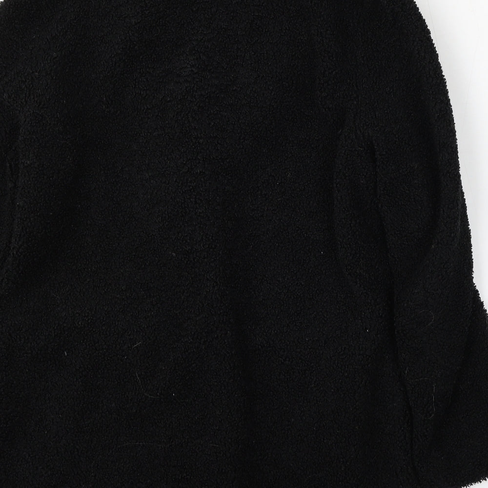 Boohoo Womens Black Jacket Size 12 Button