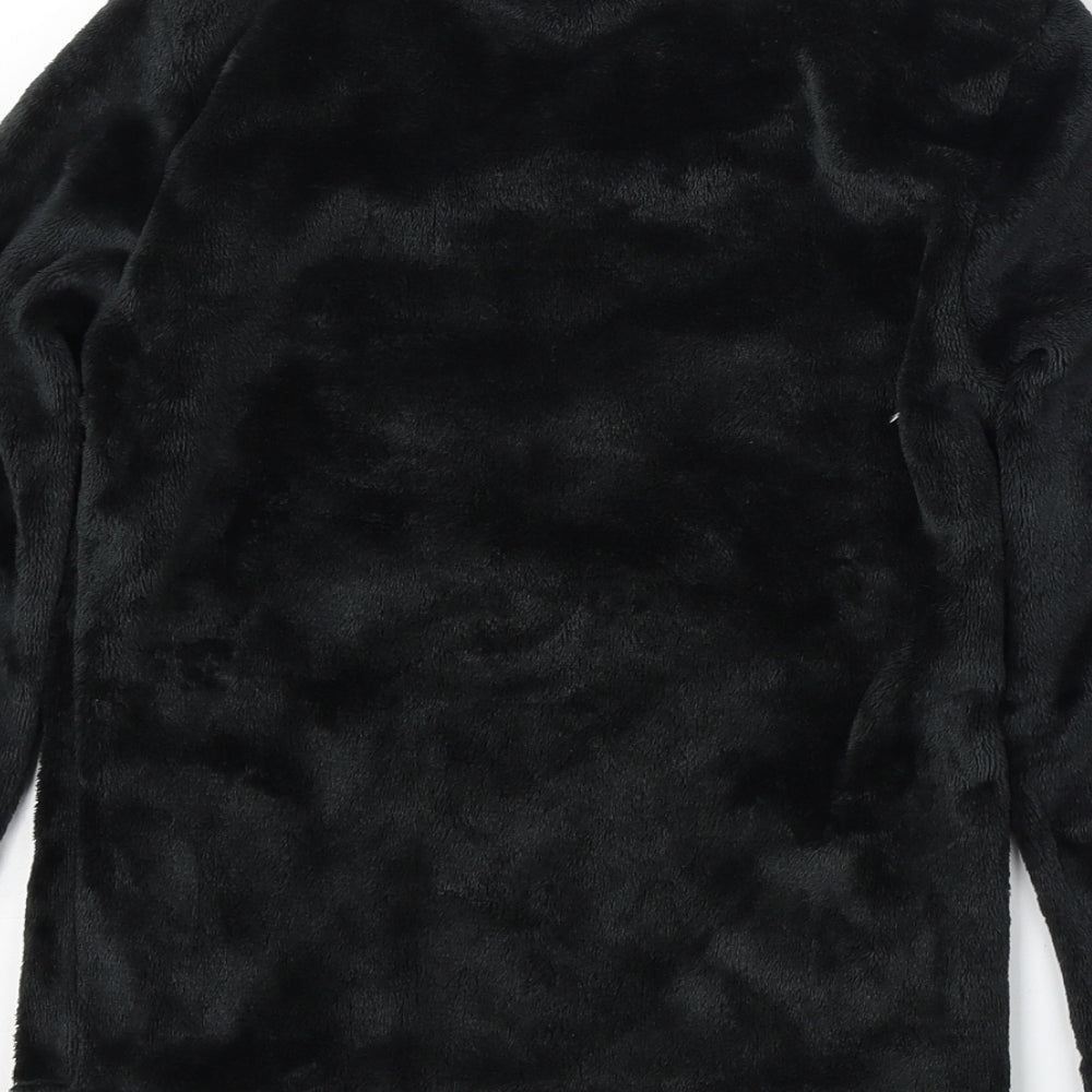 Pep&Co Boys Black Solid Polyester Pyjama Top Size 7-8 Years