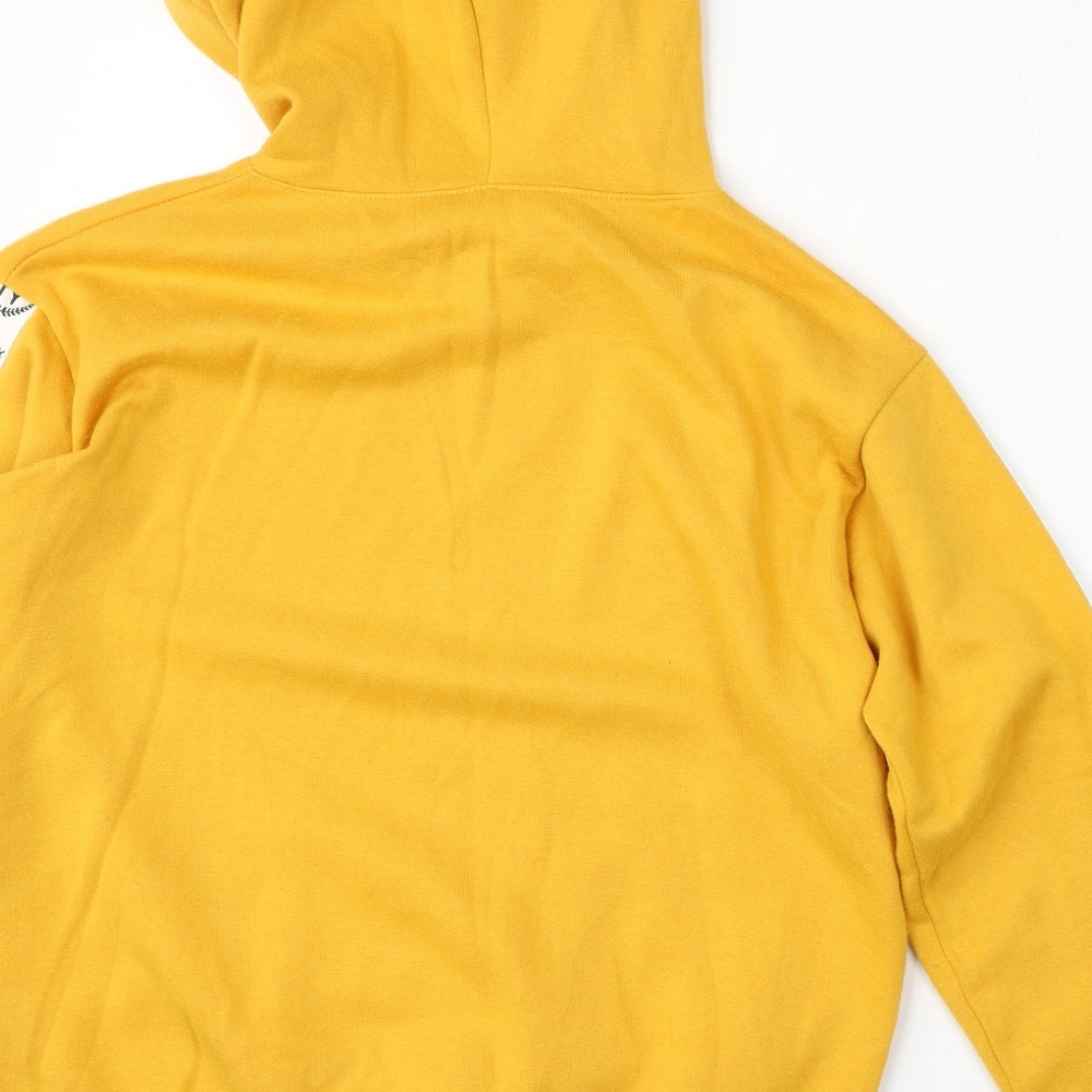 915 Generation Girls Yellow Polyester Pullover Hoodie Size 12-13 Years