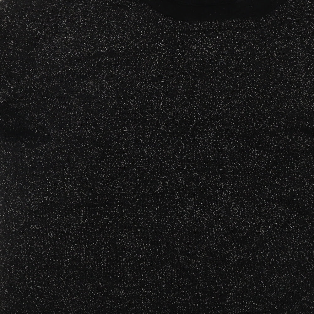 Primark Womens Black Round Neck Polyester Pullover Jumper Size 12