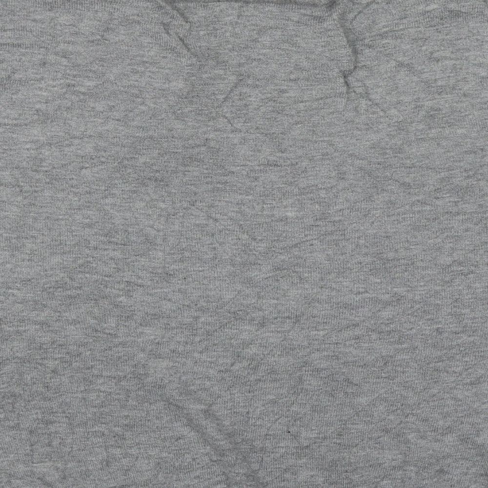 Warehouse Womens Grey Round Neck Geometric Viscose Pullover Jumper Size 10