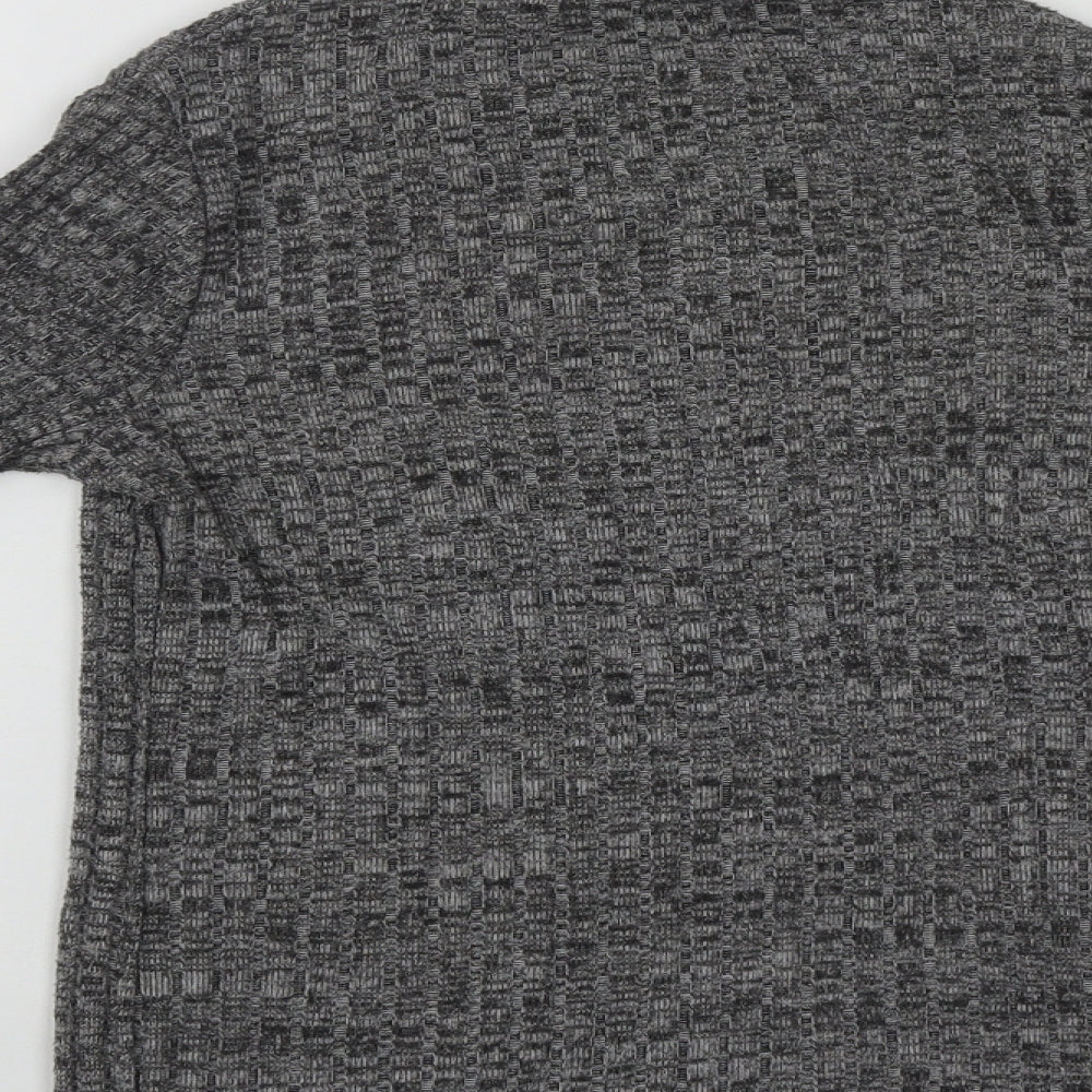 Primark Womens Grey High Neck Polyester Pullover Jumper Size 6