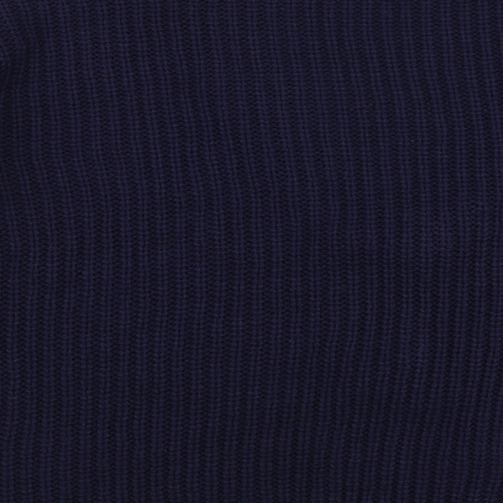 Studio Womens Blue V-Neck Acrylic Cardigan Jumper Size 12