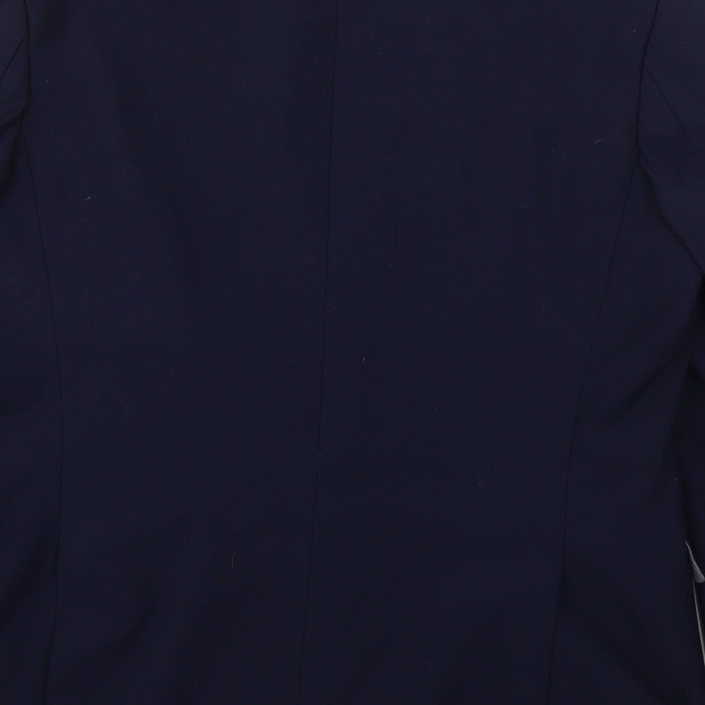 Burton Mens Blue Polyester Jacket Suit Jacket Size 44