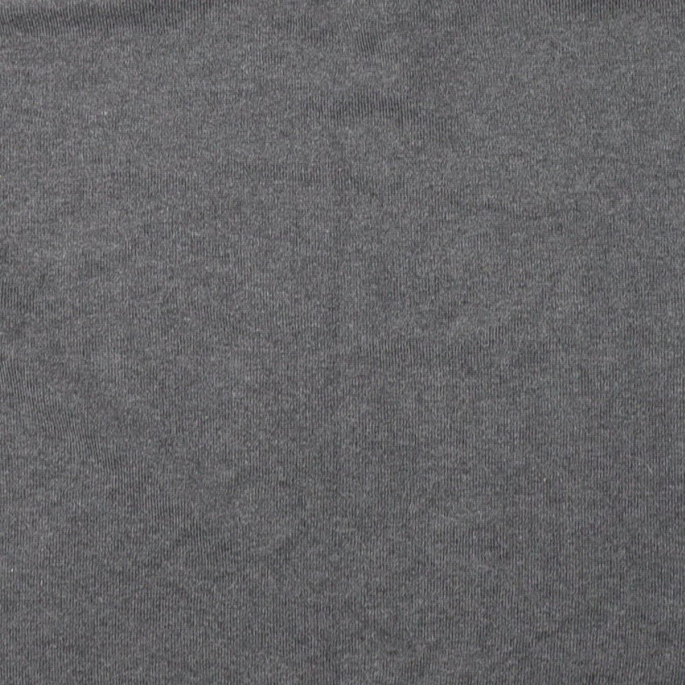 H&M Womens Grey High Neck Viscose Pullover Jumper Size M