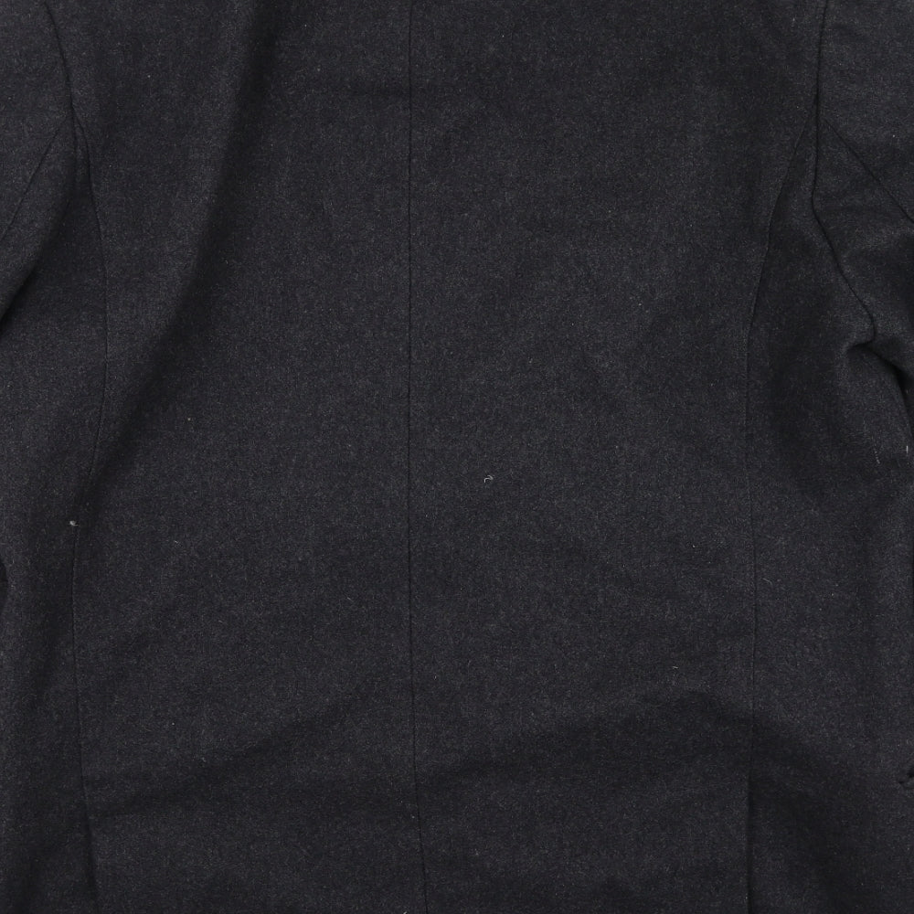 Venrtuno Womens Grey Trench Coat Coatigan Size L