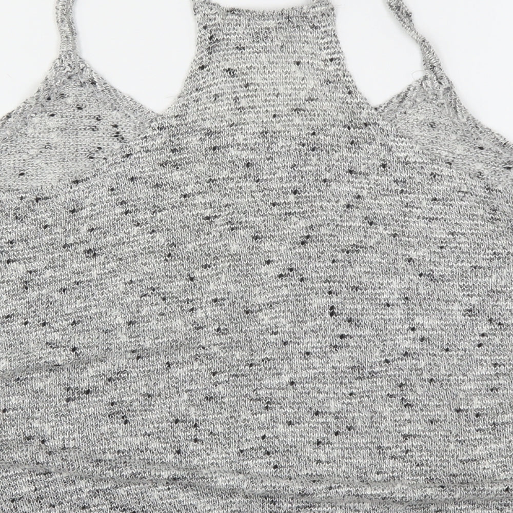 Atmosphere Womens Grey Acrylic Camisole Tank Size 10 Round Neck