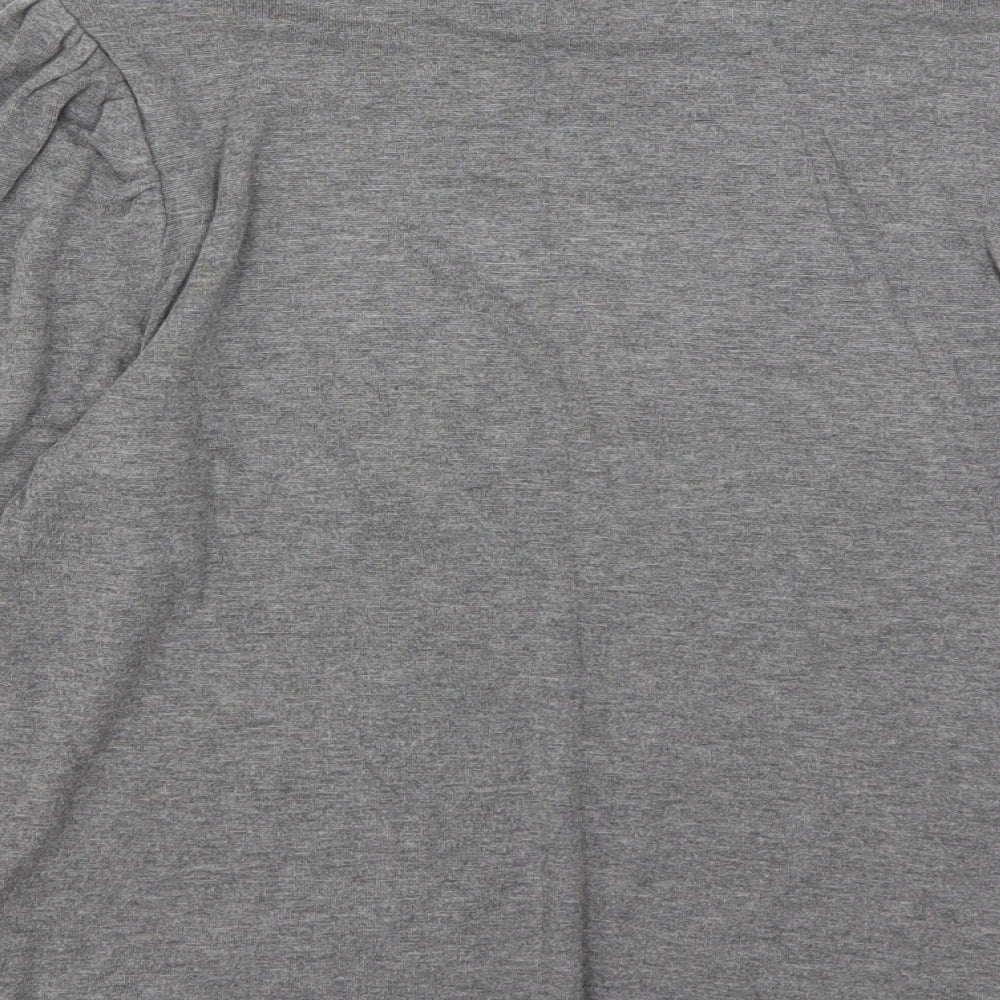 Warehouse Womens Grey Roll Neck Viscose Pullover Jumper Size 12