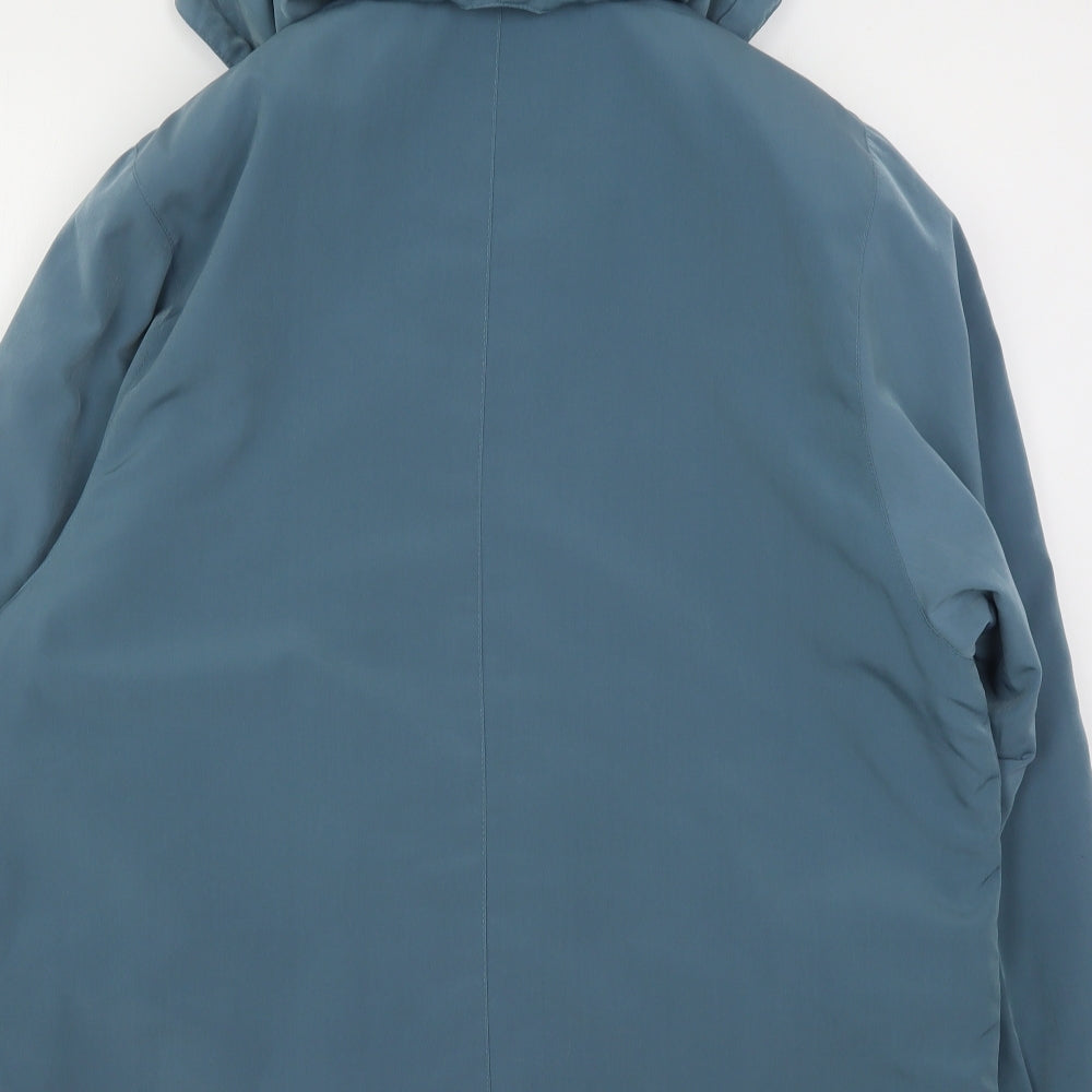 EWM Womens Green Overcoat Coat Size 16