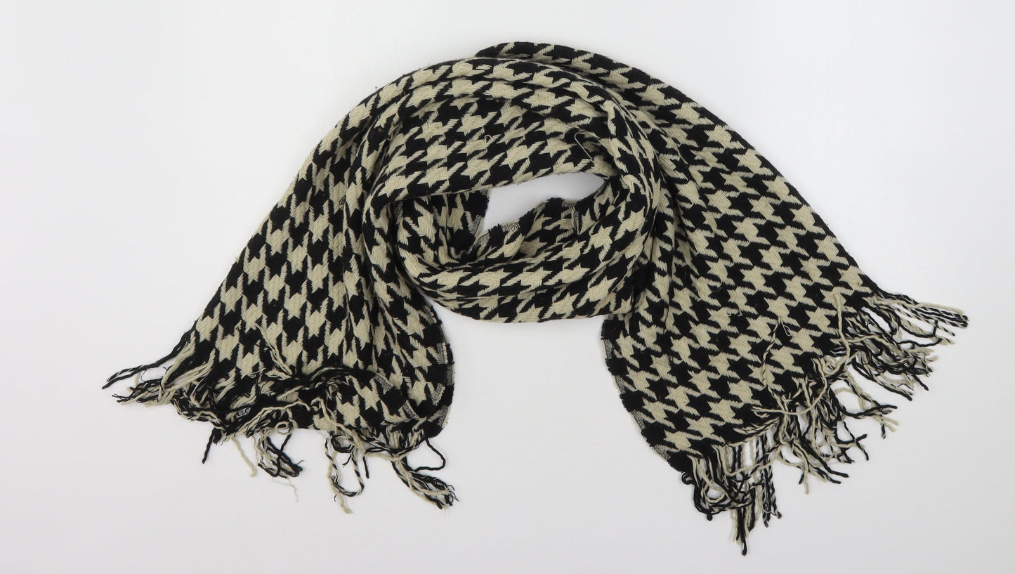 Preworn Womens Multicoloured Houndstooth Polyester Shawl/Wrap
