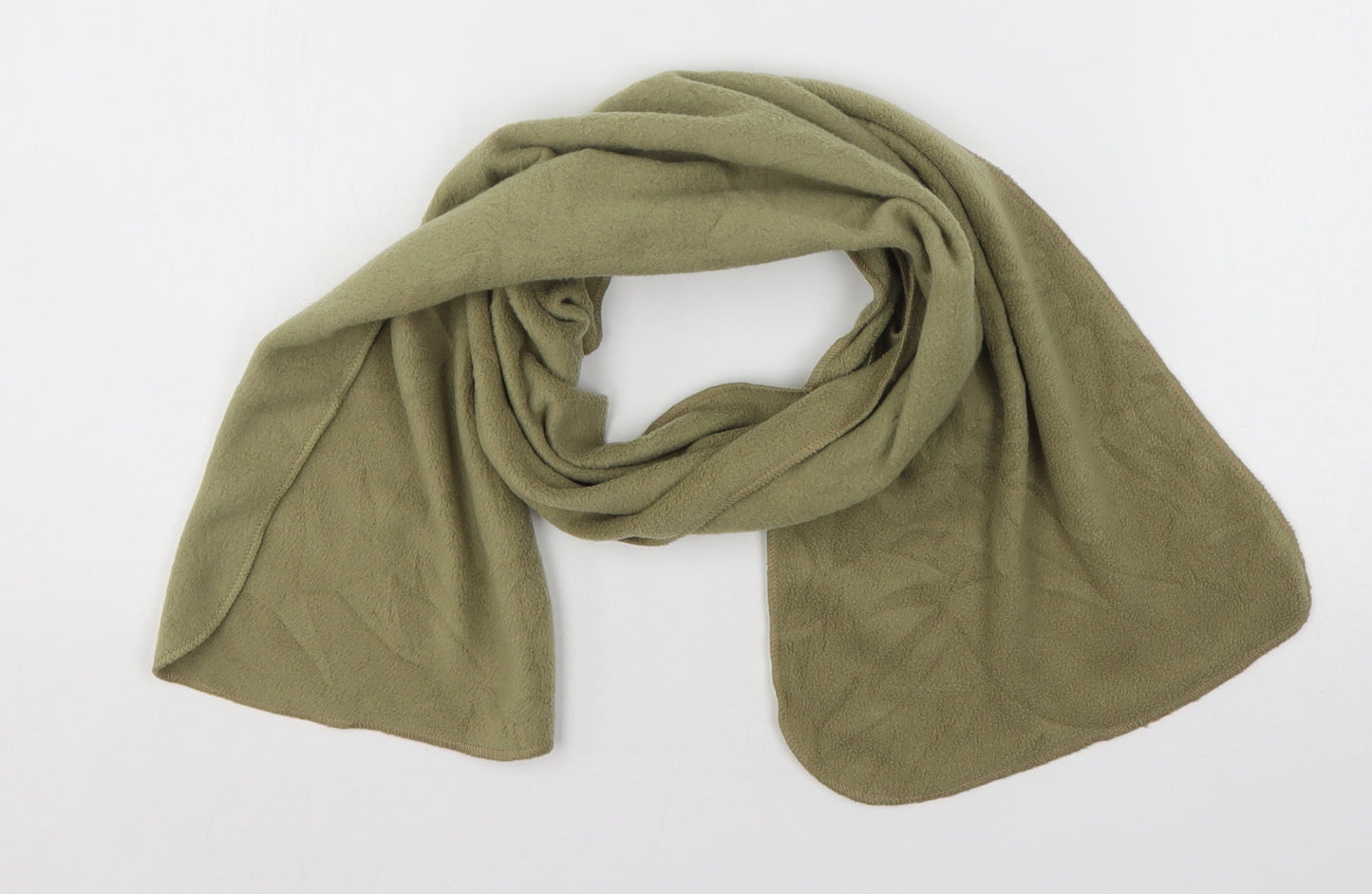 Preworn Womens Green Polyester Scarf
