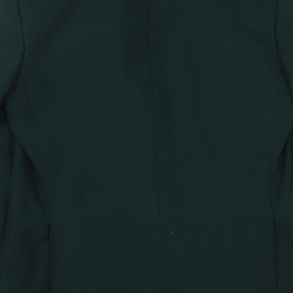 Brook Taverner Womens Green Polyester Jacket Suit Jacket Size M