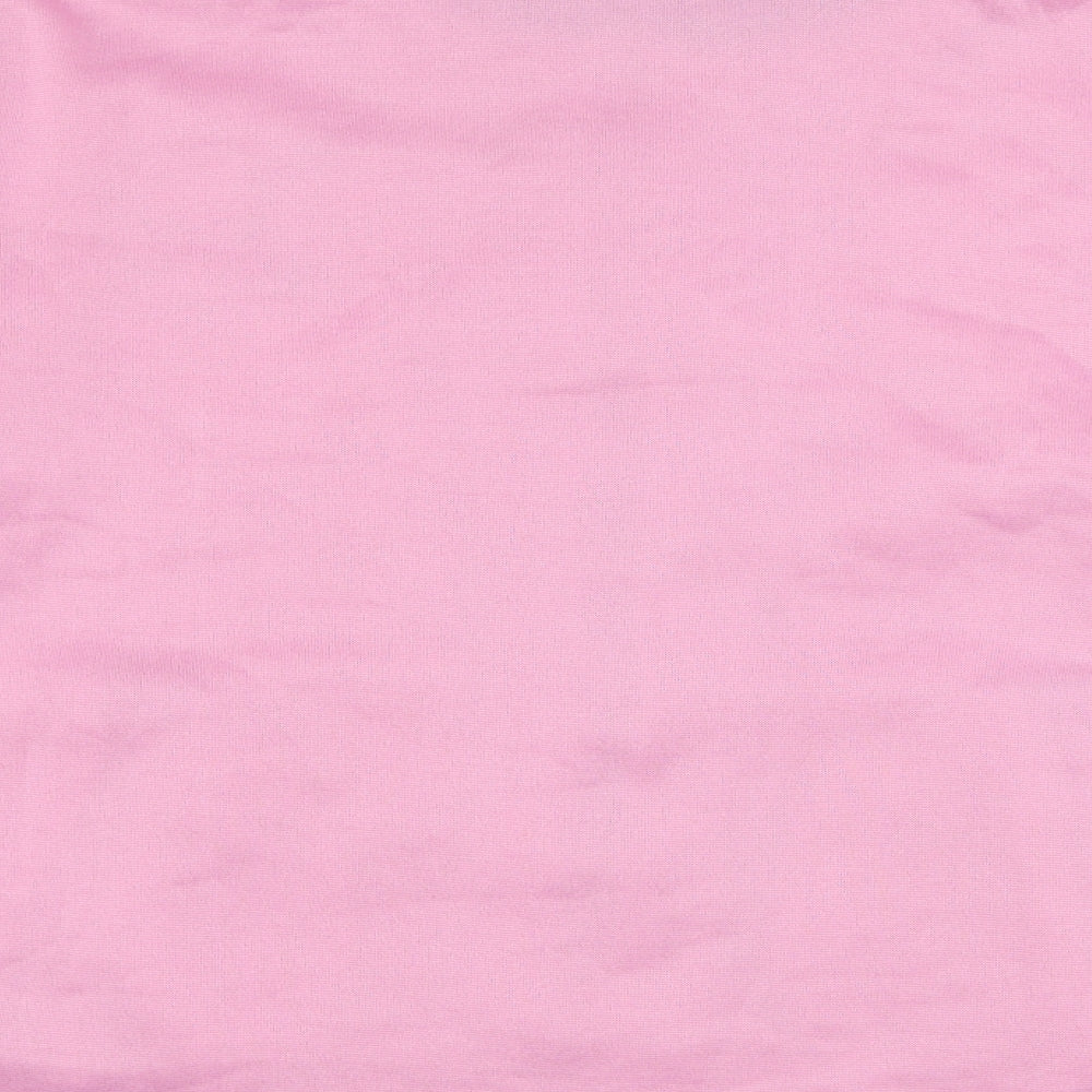 Anne De Lancay Womens Pink Polyester Full Zip Sweatshirt Size 22 Zip - Flower